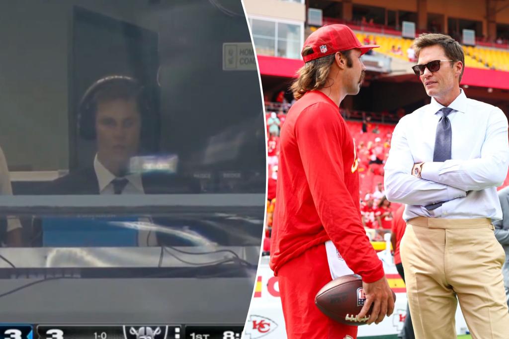 NFL explains why Tom Brady is allowed in Raiders coaches' box after...