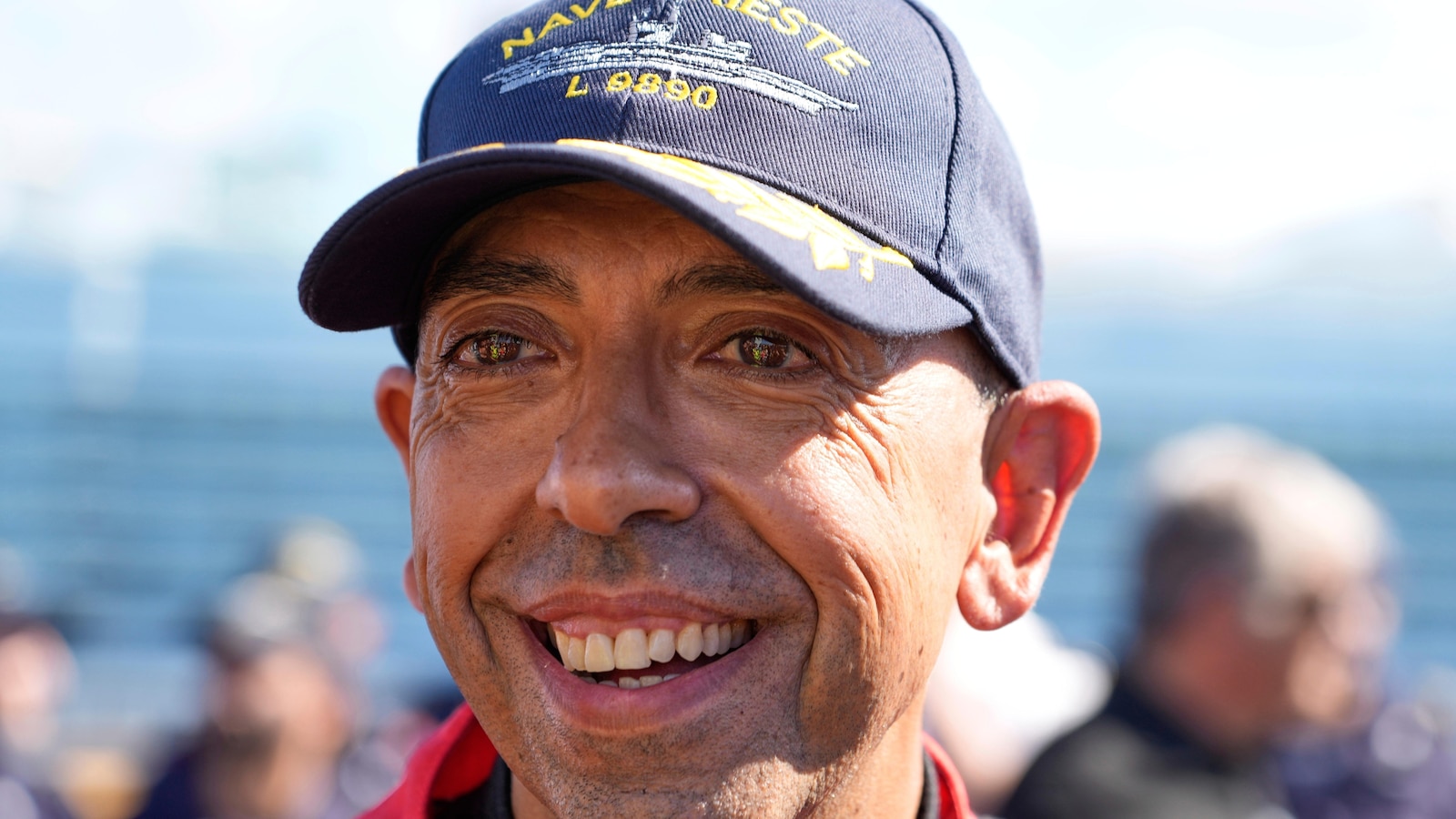 One man in an Italian supercar atop an aircraft carrier has a record in his sights