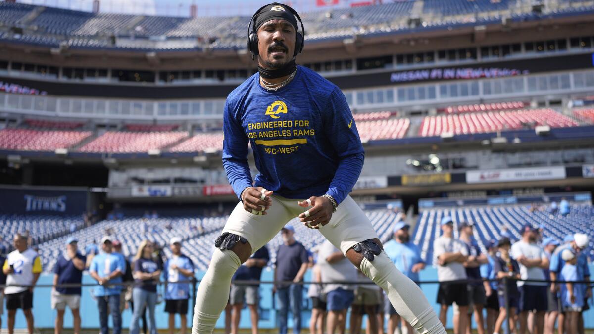 Overcoming Ahkello Witherspoon's absence will be a test for Rams vs. Eagles