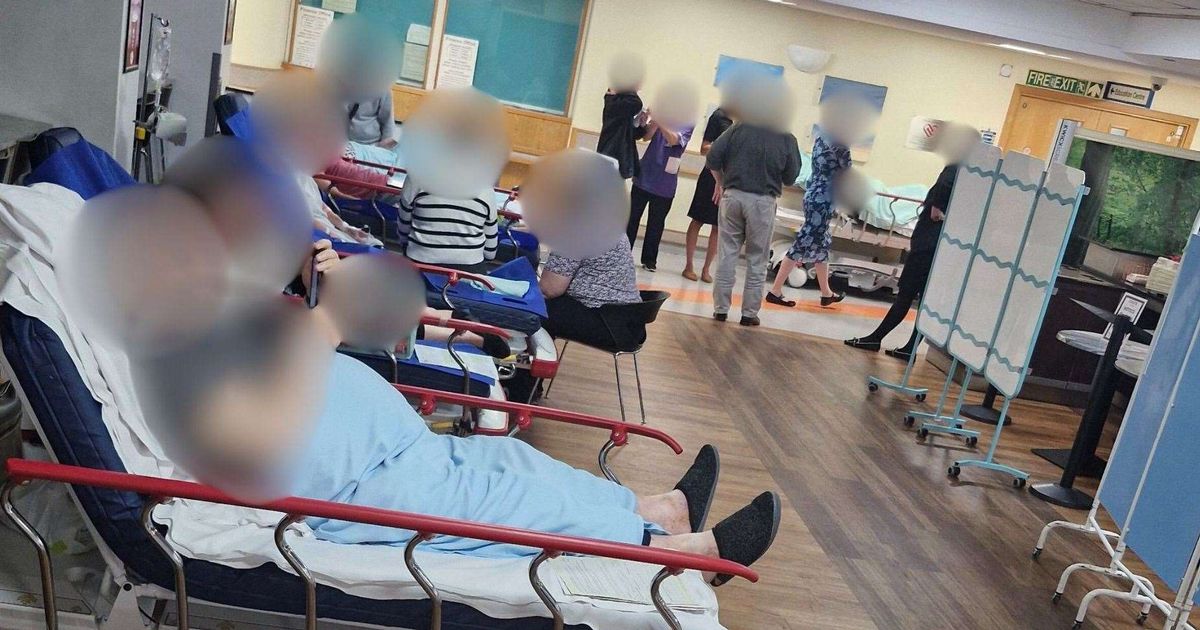 Patients being treated at Costa as it becomes ward while hospital 'full' - The Mirror