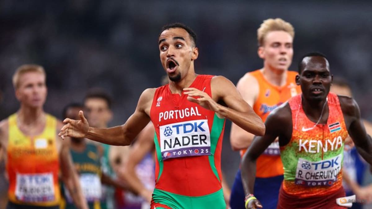 Portugal's Nader claims shock world gold in men's 1500 metres