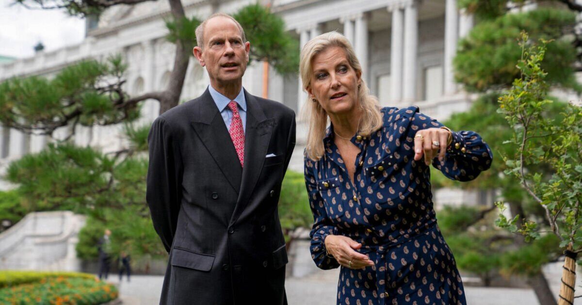 Prince Edward and Duchess Sophie reunited after missing Trump's state visit