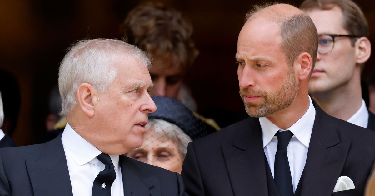 Prince William 'furious' with Prince Andrew after the Duchess of Kent's funeral - The Mirror