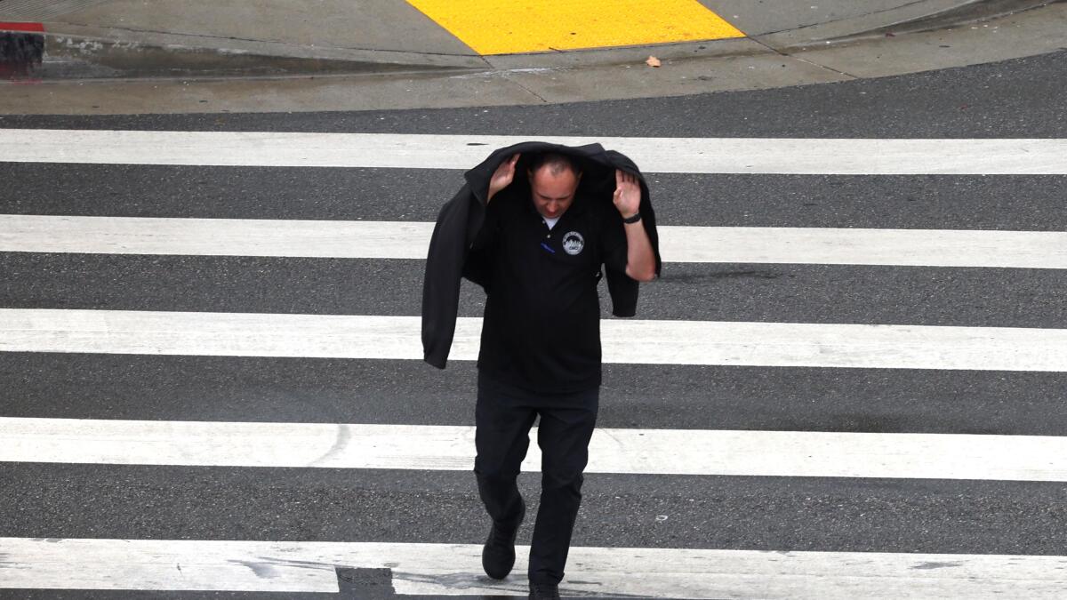 Rains are soaking Los Angeles for the first time in months. Is it enough to reduce wildfire risks?