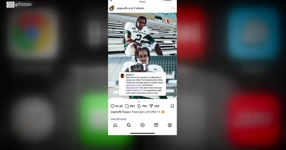 Rapper Toosii says he's been offered to play DI football at Sac State