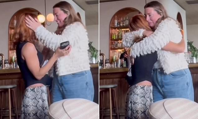 Former reality star flies to London to surprise sister she's never met