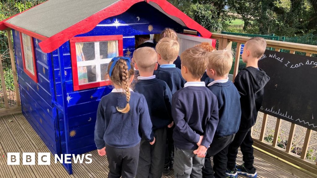 Renovated Wendy house 'a very big hit' with Cornwall pupils