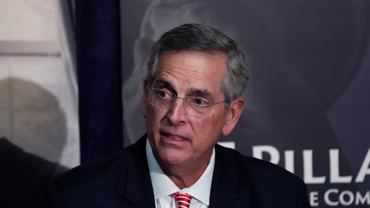 Republican who defied Trump over 2020 election to run for Georgia governor