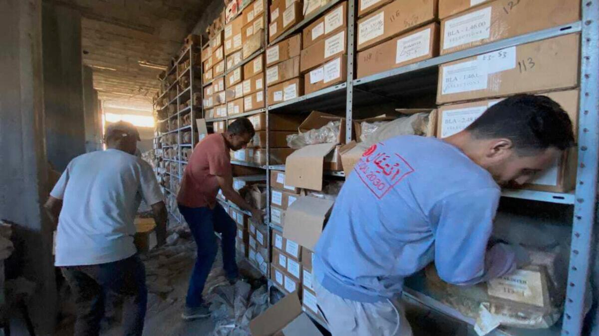 Rushed rescue saves Gaza archeological items before Israeli strike