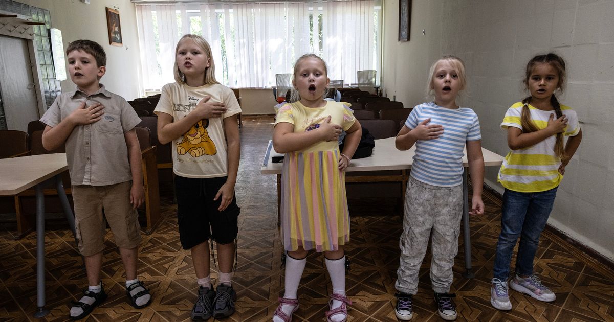 Russia 're-educating' snatched Ukraine children with military combat training - The Mirror