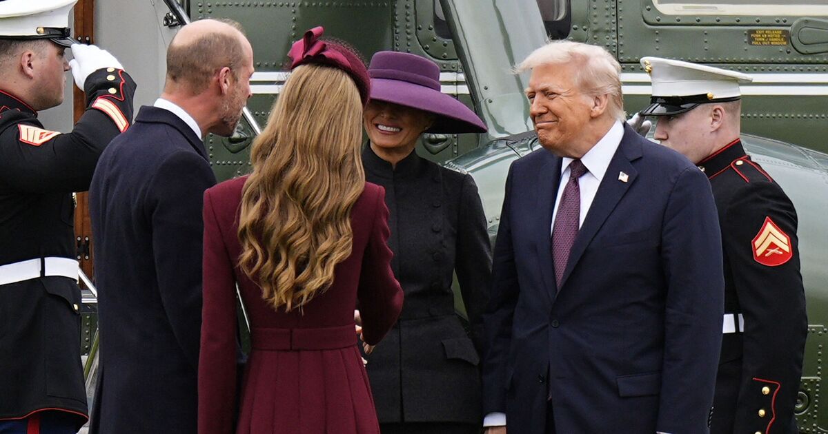 Six words Trump said to William after breaching royal protocol