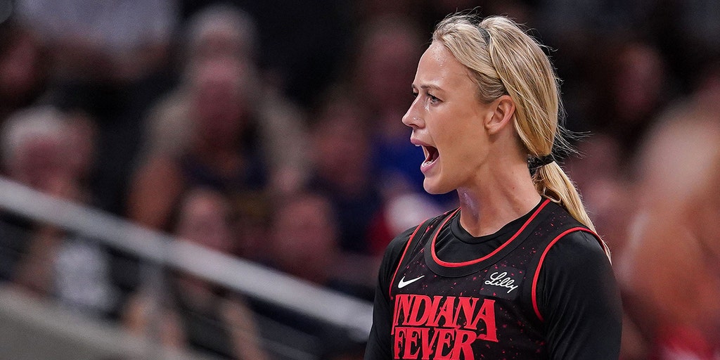 Sophie Cunningham confronted by police during Fever's playoff win in Atlanta