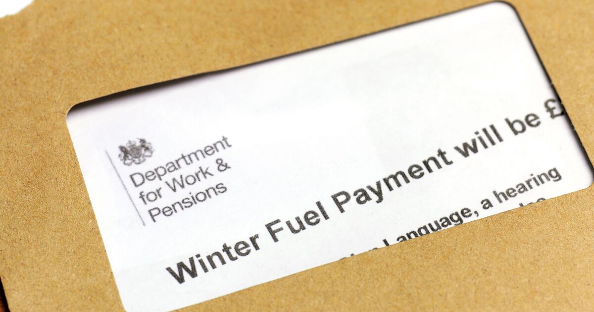 State pensioner couples have Winter Fuel Payment slashed in half by DWP
