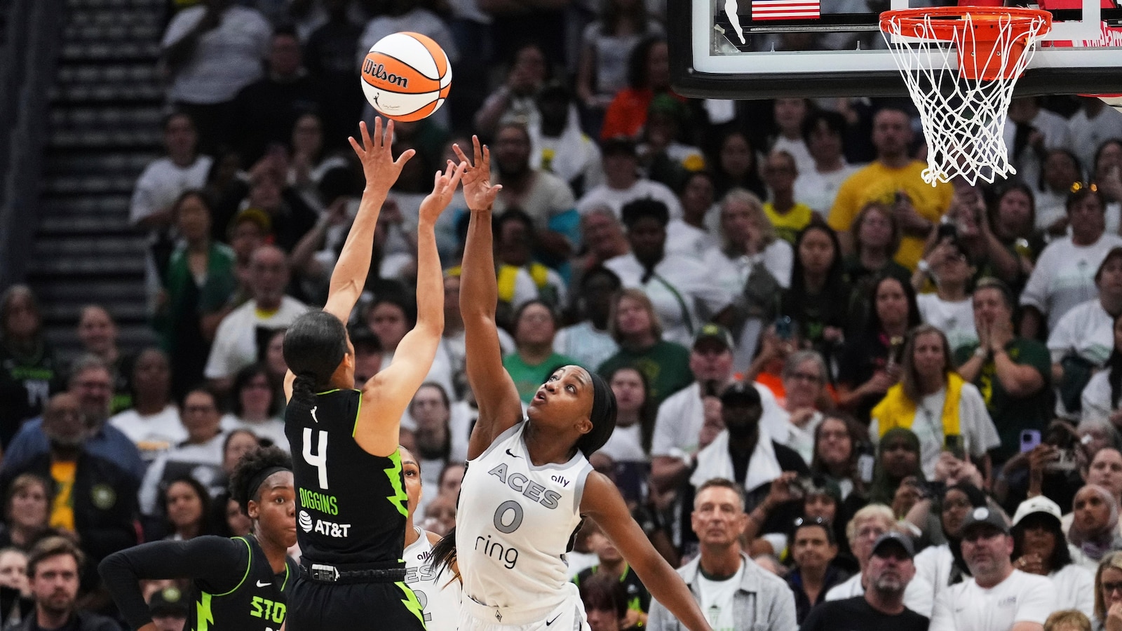 Storm force a deciding Game 3 with an 86-83 victory over the Aces after closing on 16-4 run