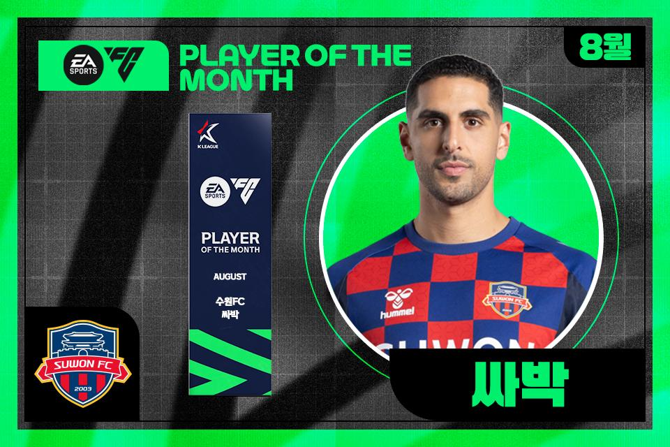 Suwon FC forward Sabbag voted K League's top player for Aug. - The Korea Times