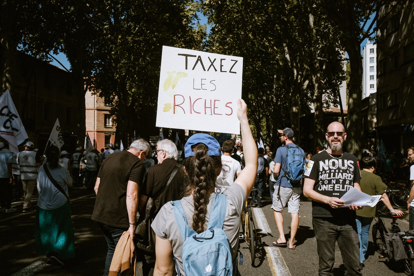 'Tax the rich,' French protesters cry - The Boston Globe