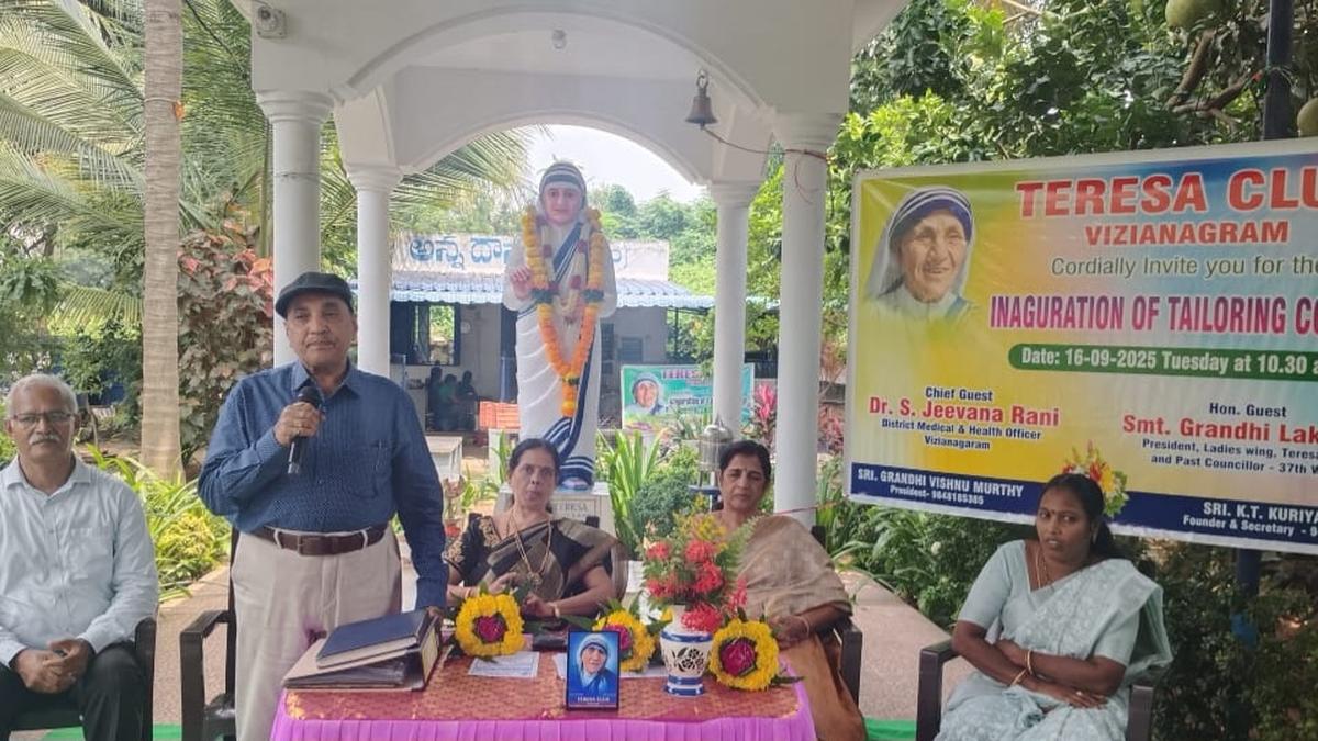 Teresa Club launches tailoring course for women in Vizianagaram