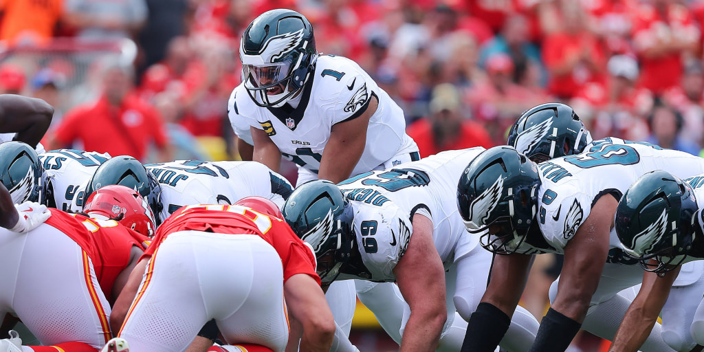 The Eagles got away with a penalty on a tush push against the Chiefs, NFL admits