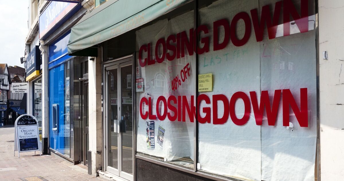The UK's worst town for high street closures as 460 shops shut
