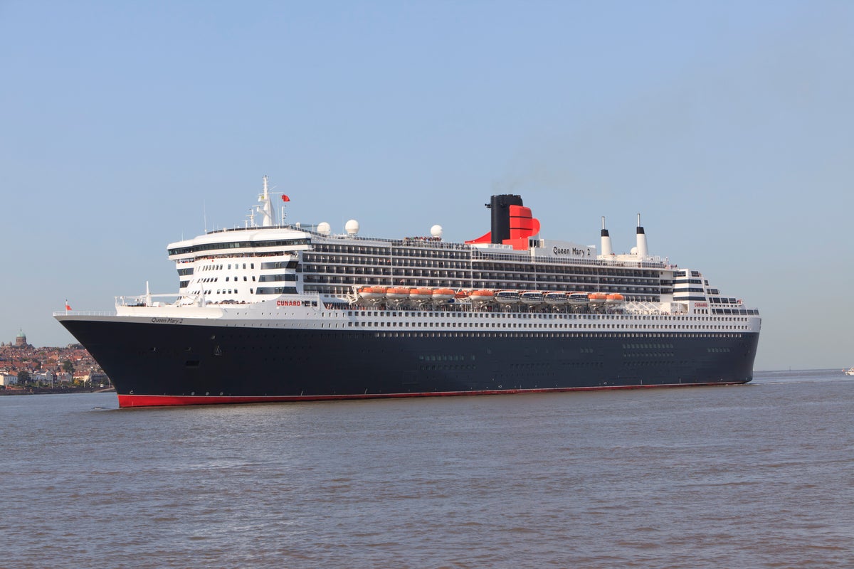 The world's only ocean liner has arrived in Liverpool