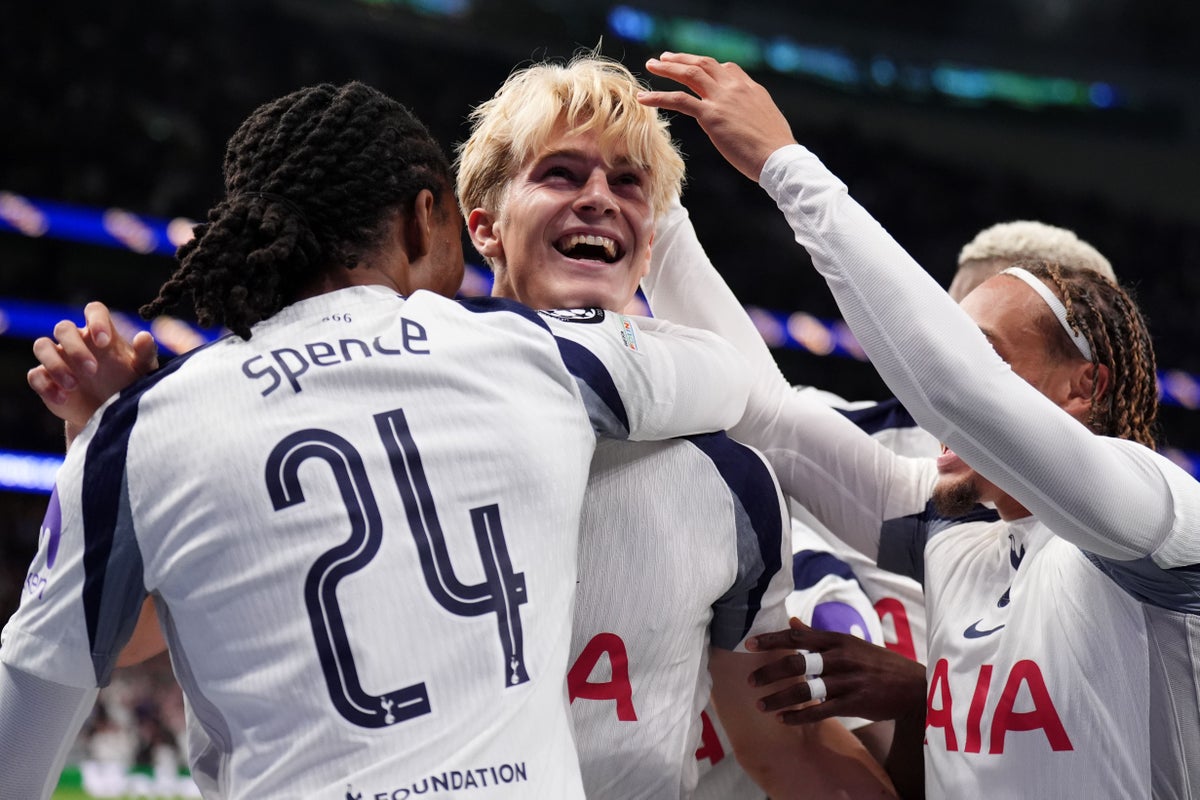 Thomas Partey on losing side as Tottenham win on Champions League return