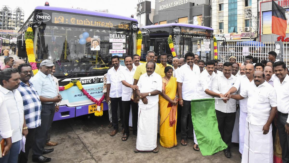 TNSTC inducts low-floor buses in Thanjavur
