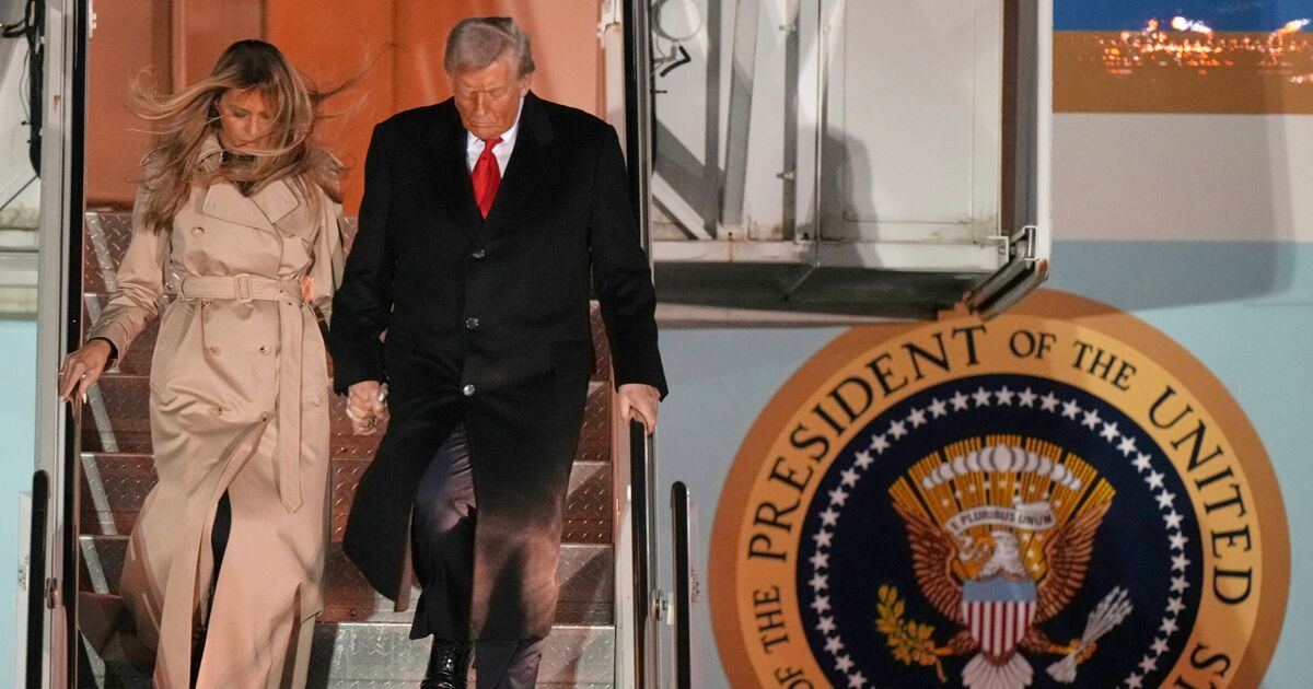 Trump's Air Force One flight to London 'almost hit another jet'