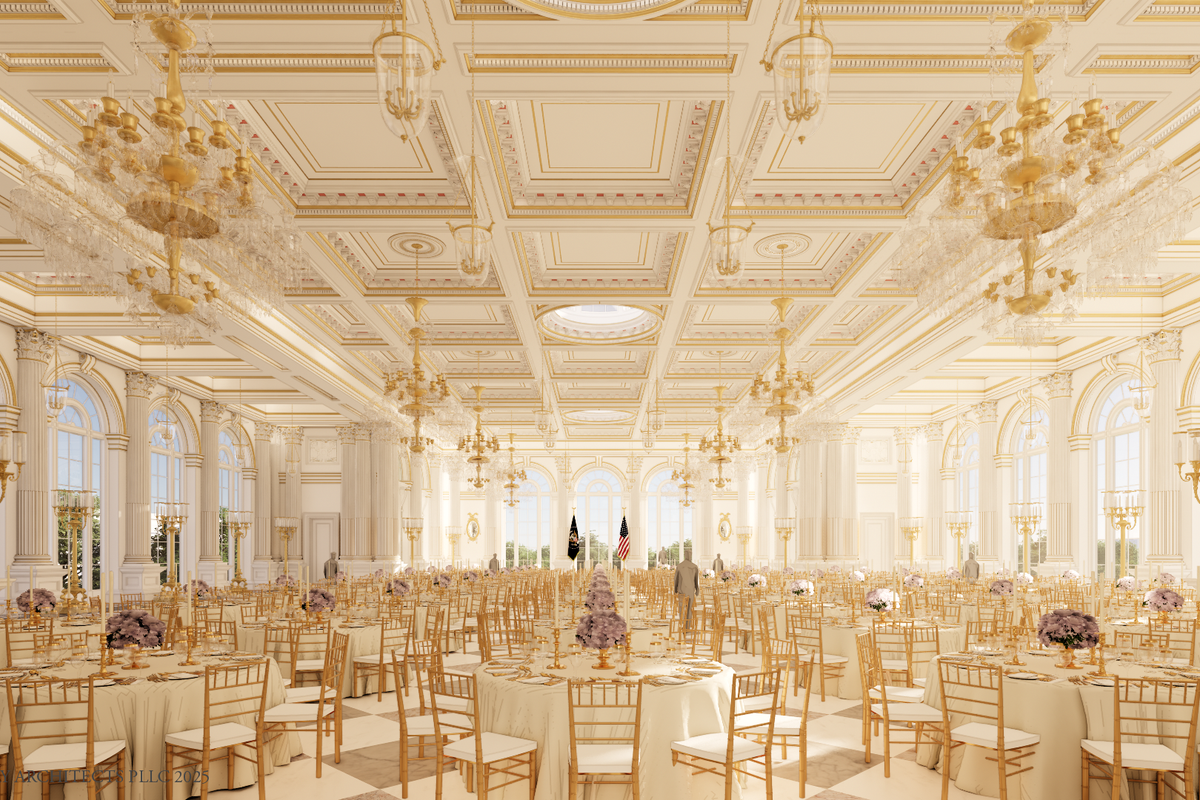 Trump's grand ballroom is going to be even grander - 40% larger than original plan