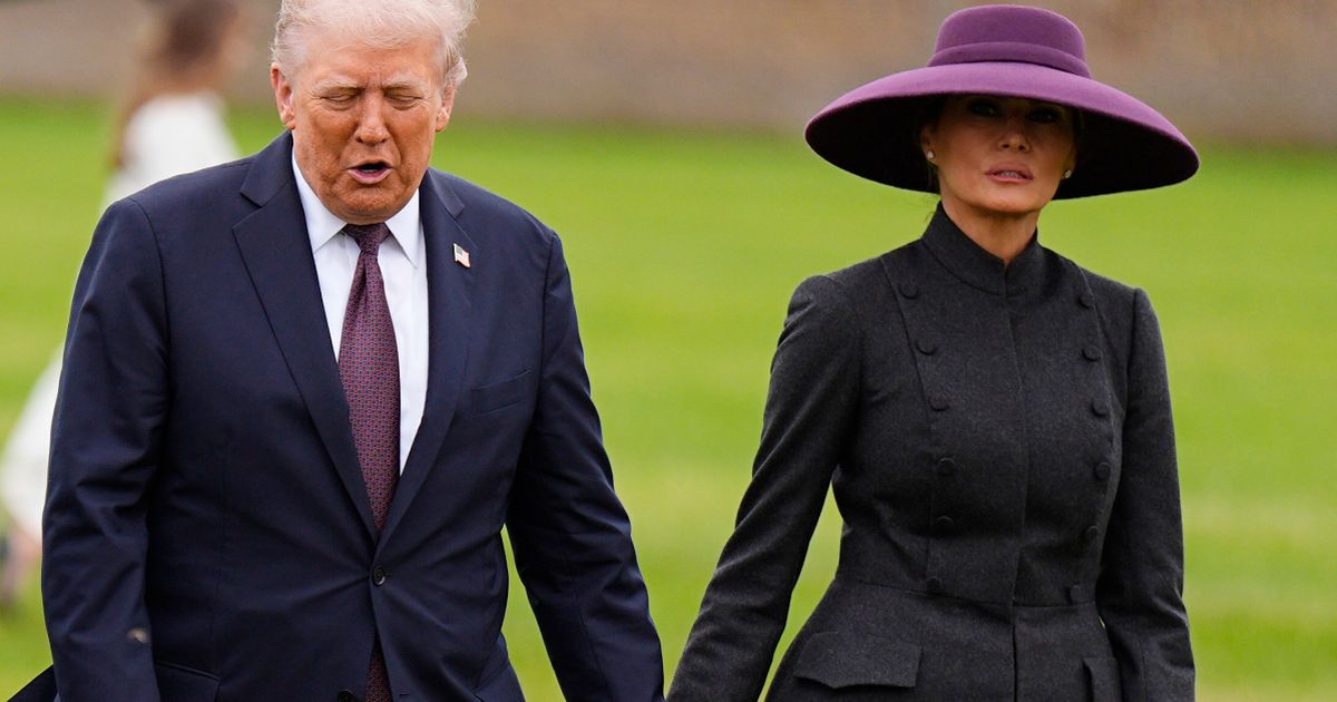 Trump uses same tactic to cover mystery bruise despite having to greet Royal Family - Daily Star