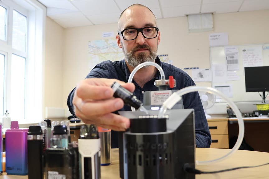 Up to one in four vapes confiscated in school contain spice, study finds