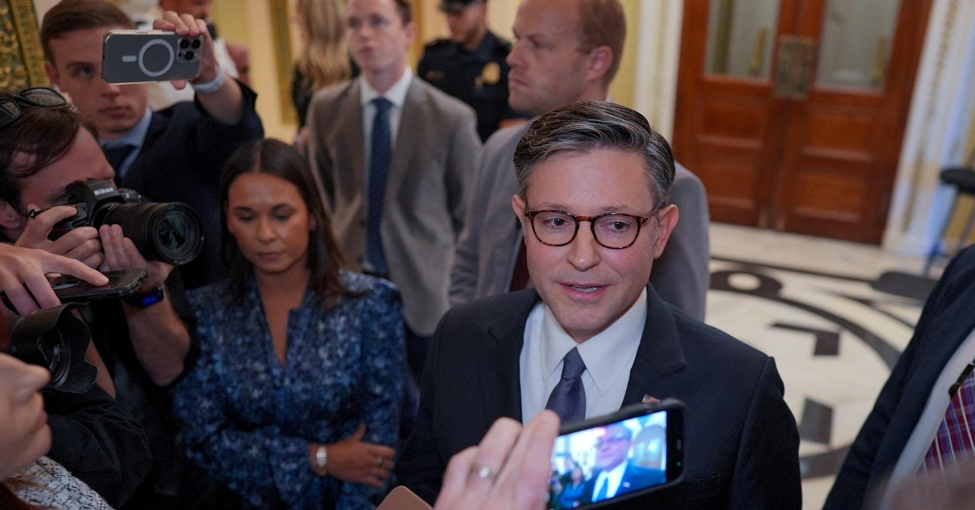 US House speaker says stopgap funding bill complicated by need for security funds