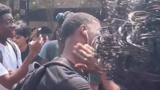 Video captures man acting out Charlie Kirk's assassination at Texas State vigil, Abbott calls for expulsion