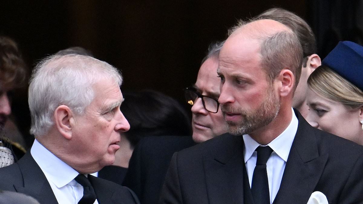 William will cast Andrew 'into the wilderness', royal expert claims