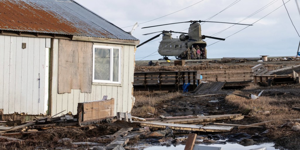 A man took videos as his home floated away with him inside in Alaska's storms