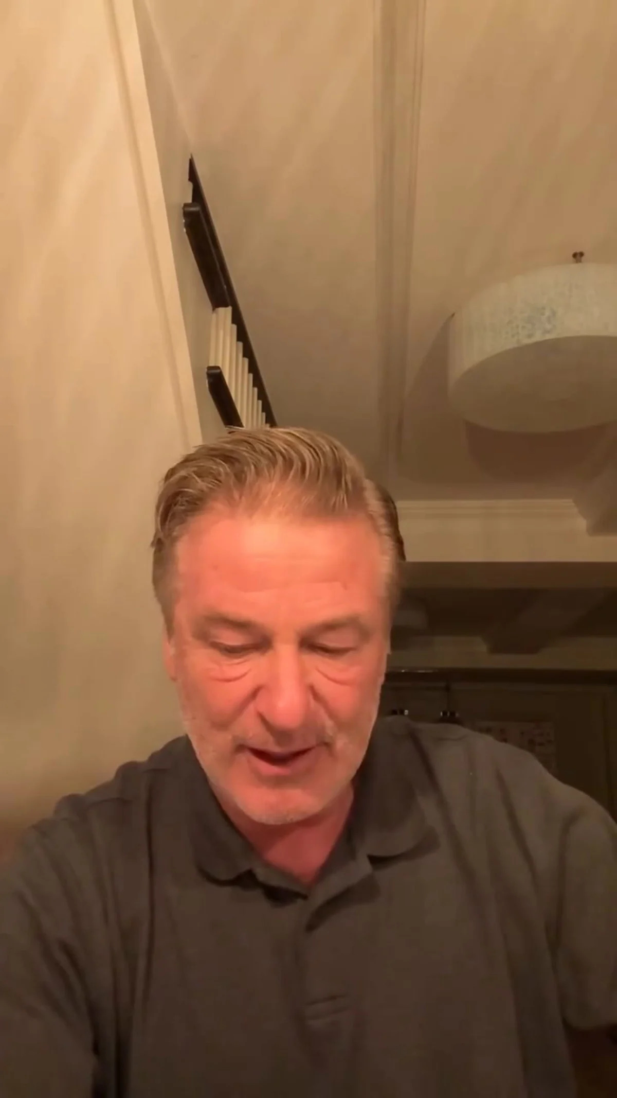 Baldwin was driving his wife Hilaria's white Range Rover when the incident occurred.