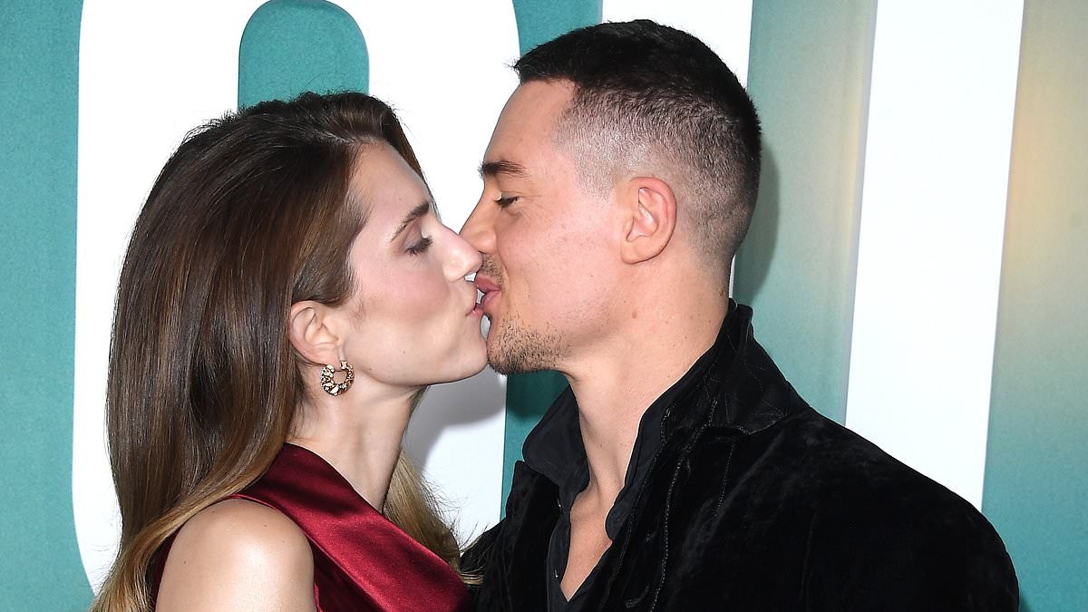 Allison Williams kisses Alexander Dreymon at Regretting You premiere
