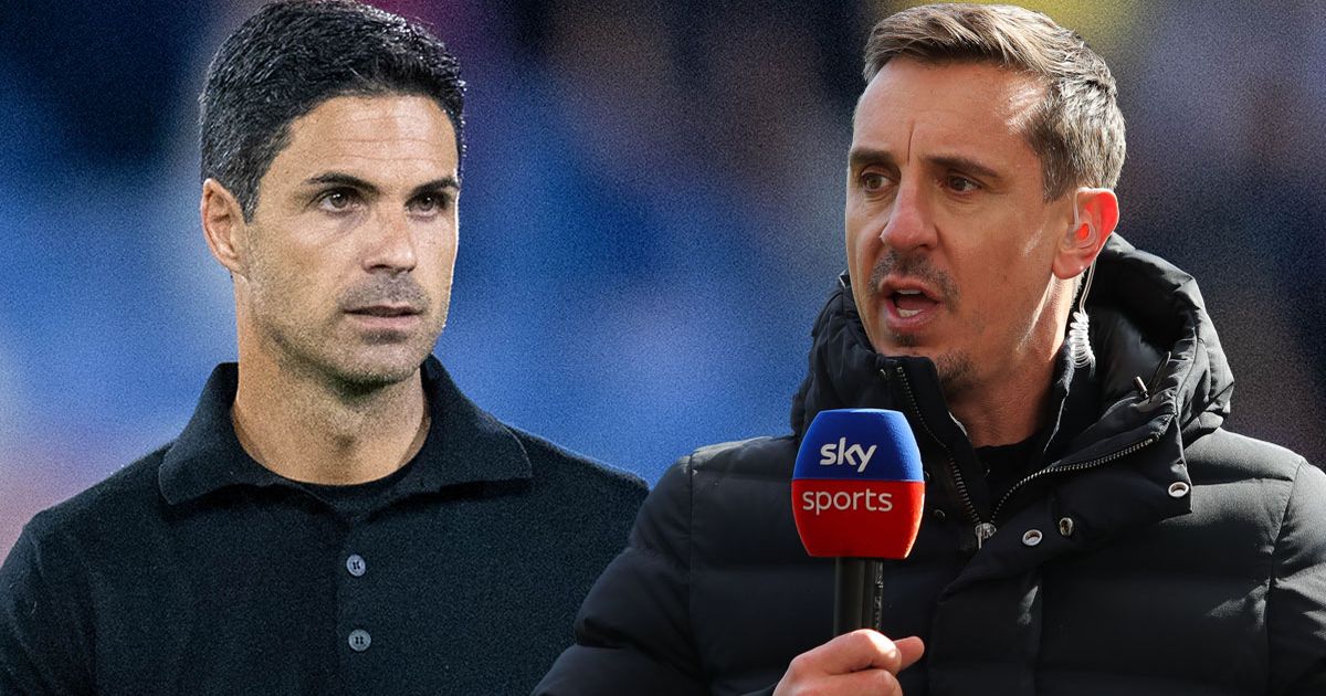 Arsenal news: Gary Neville doubles down as 'ridiculous' Mikel Arteta sack verdict given - The Mirror