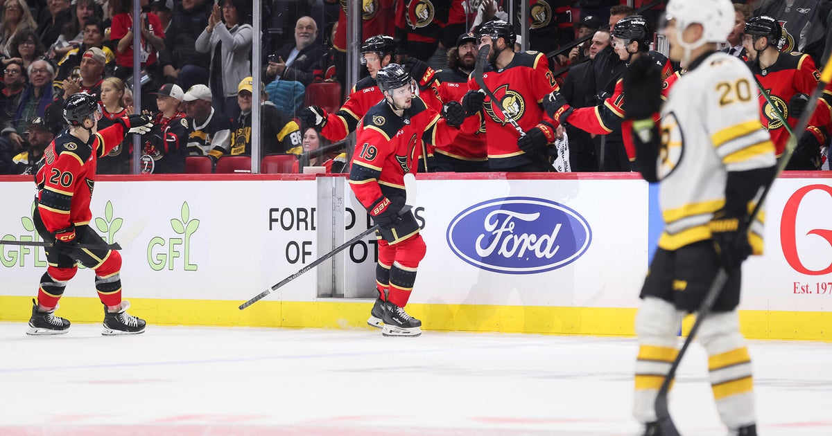 Batherson and Stutzle score twice to lift the Senators over Bruins 7-2