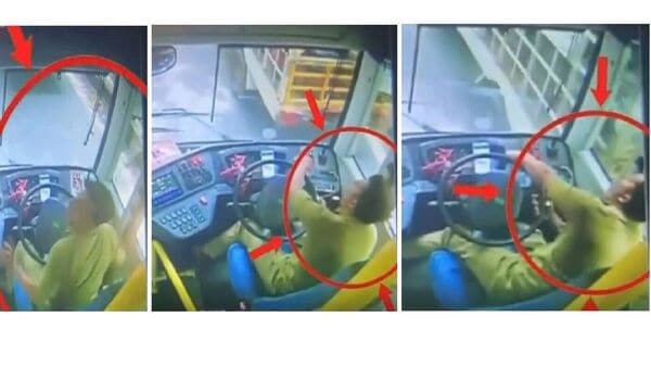 Bengaluru bus driver suffers seizure mid-route, loses control near Chinnaswamy Stadium, watch chilling video of crash | Today News