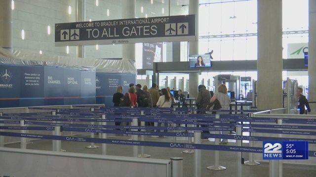 Columbus Day travel smooth at Bradley despite storm, shutdown