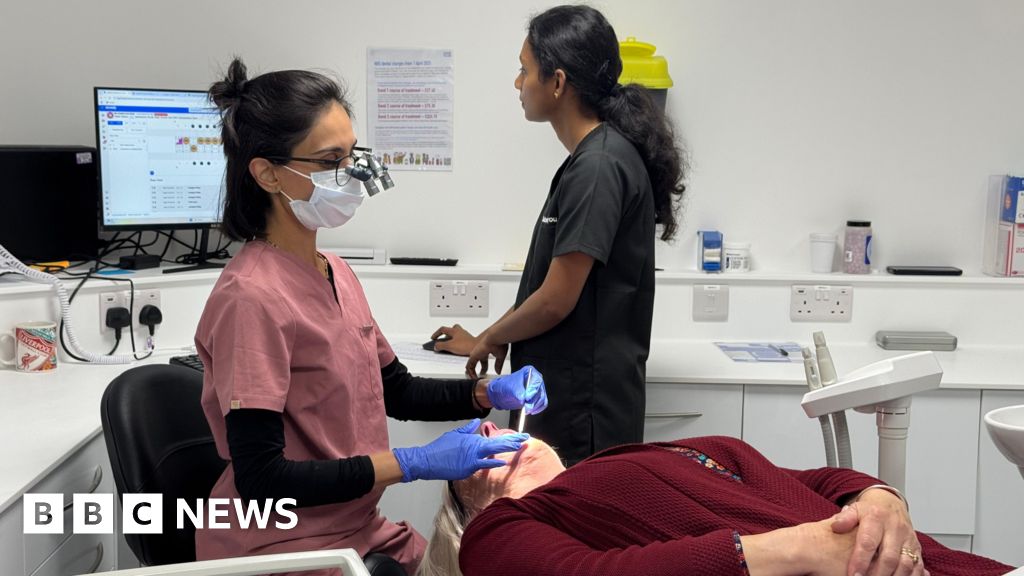 Headlines: 'New dentist check-ups' and 'Somerset hero bus driver'