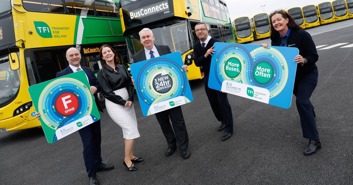 BusConnects changes this weekend including nine new routes and 24-hour services