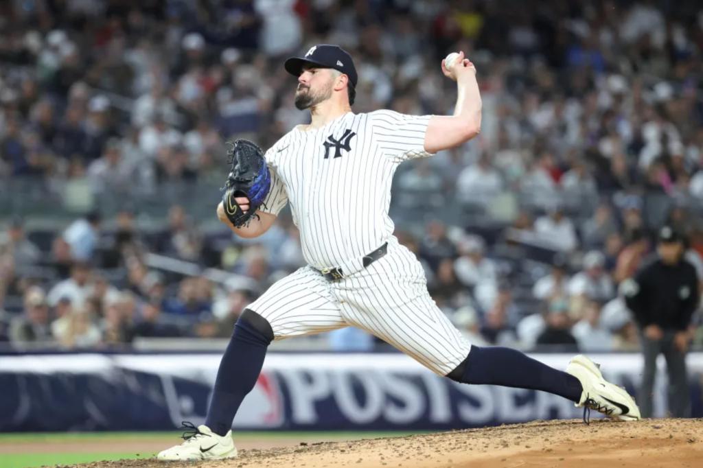 Carlos Rodon gets through 'battle' to keep Yankees in critical Game 2