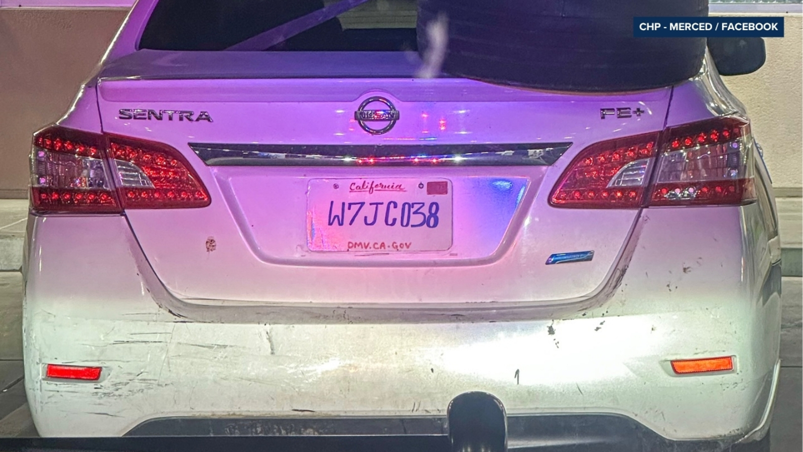 CHP pulls over driver with hand-drawn license plate in Merced