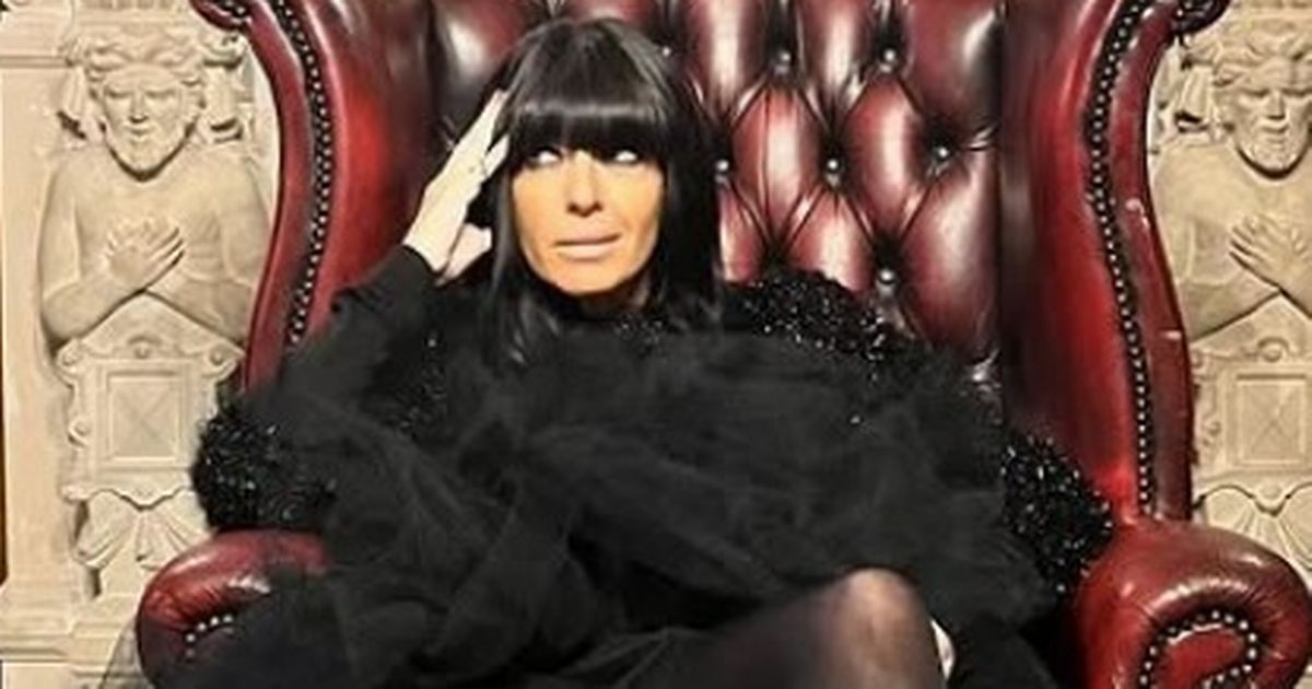 Claudia Winkleman's 'Christmas tree' tinsel jumper is a must for the festive season - The Mirror