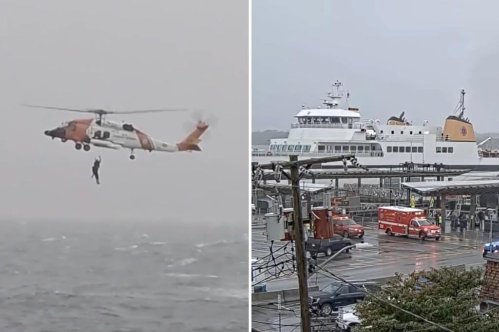 Coast Guard rescues man stranded off Cape Cod after ferry passengers...