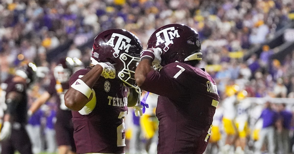 College football poll (Oct. 26): A&M receives first-place vote, Texas climbs after OT win