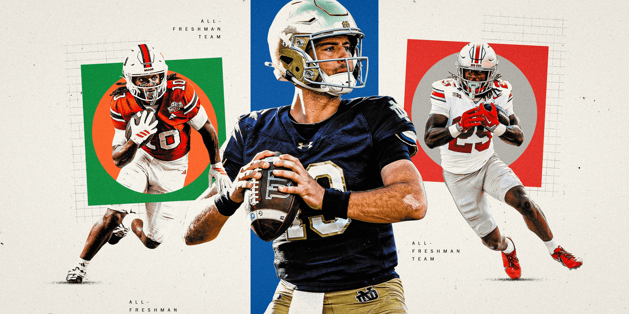 CJ Carr, Malachi Toney headline college football midseason All-Freshman team