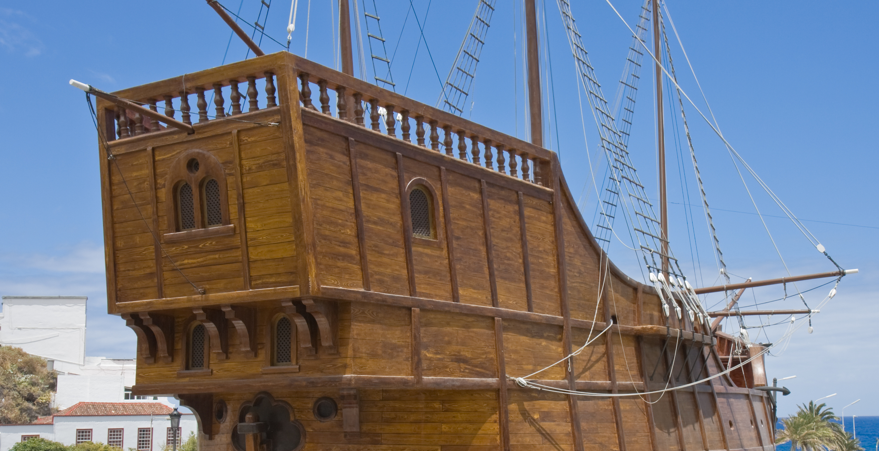 Wild Moment A Replica Of Columbus's Ship Sinks Off Coast Of Mexican Resort - Rare