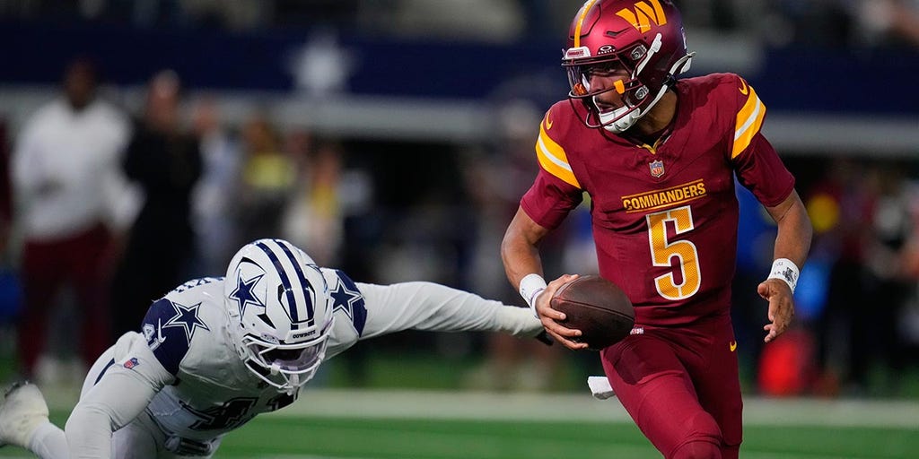 Commanders' Jayden Daniels suffers hamstring injury vs Cowboys